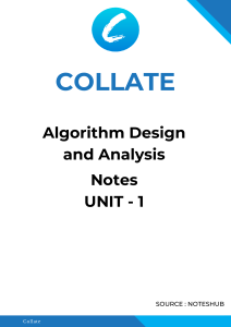 COLLATE ADA UNIT 1 NOTES