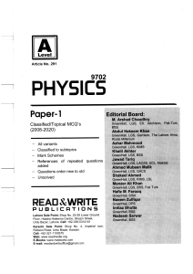 PAPER 1 - PHYSICS(1)