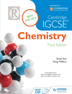 Cambridge igcse chemistry by bryan earl