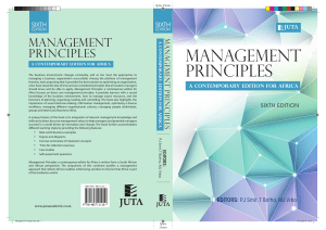 Management Principles - A contemporary edition for Africa 6e (P.J. Smit, T. Botha, M.J. Vrba) (Z-Library)