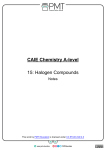 15. Halogen Compounds