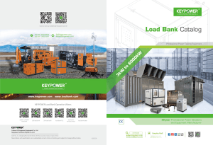 KEYPOWER Load Bank Catalog