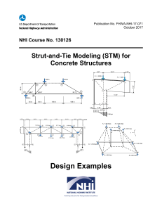 Strut and Tie Modeling for Concrete Structures - Desing Example