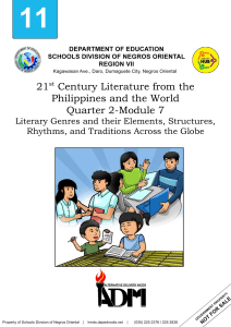 21st century literature from the philippines - module - 7 (1)