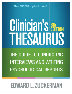 Clinician's Thesaurus, 8th Edition