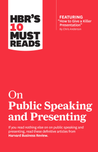 (HBR's 10 Must Reads) Harvard Business Review - HBR's 10 Must Reads on Public Speaking and Presenting (2020)