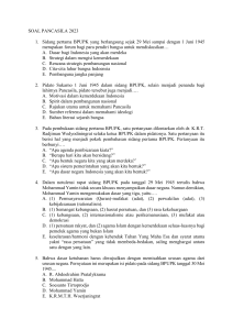 SOAL PANCASILA GANJIL 2023