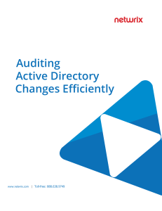 auditing active directory changes efficiently