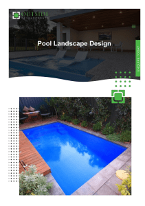 Pool landscape design
