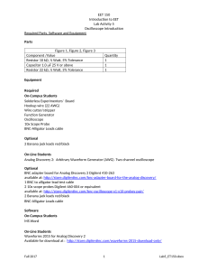 Oscilloscope Lab Activity: EET Introduction