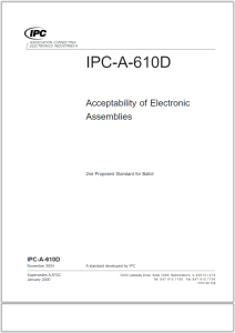 IPC-A-610D - Acceptability of Electronic Assemblies -Proposed
