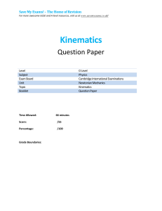 2-kinematics-newtonian mechanics-cie olevel physics