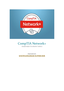 CompTIA Network+Need2KnowTopics