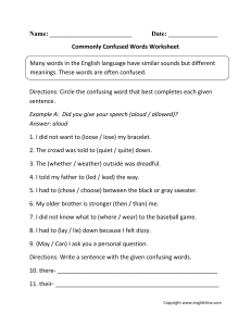 Commonly-Confused-Words-Worksheet