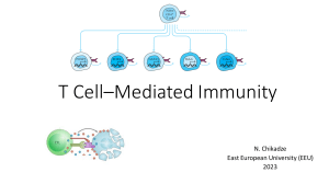 T Cell–Mediated Immunity