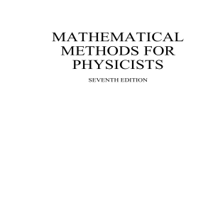 Mathematical Methods for Physi - Arfken, George B. & Weber, Han 4469