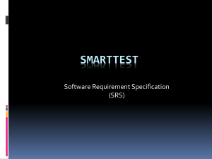 SmartTest SRS slides