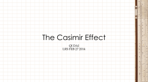 Dai Qi The Casimir Effect