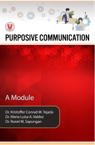 PURPOSIVE COMMUNICATION MODULE