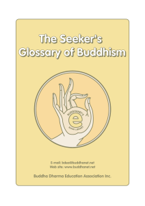 The Seeker s Glossary of Buddhism