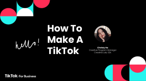 how to make a tiktok
