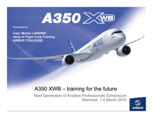 A350 XWB training for the future