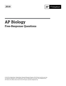 ap biology test 2018