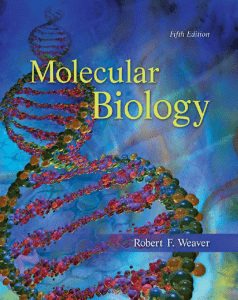 molecular biology r- f- weaver 5th ed