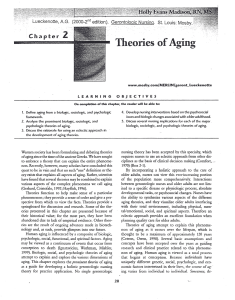 SAGE Theories of Aging geron nurs