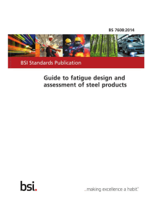 BS 7608 2014 Guide to fatigue design and assessment of steel products