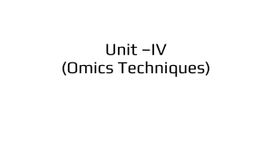 Unit IV- Omics Technologies- Microarray.pptx