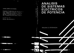 analisis de sistemas electricos de potencia stevenson 