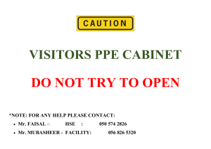 PPE Cabinet