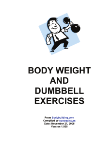body weight and dumbell
