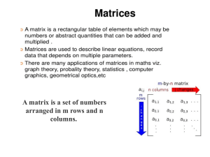 3- Matrix Analyses