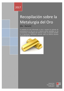 Metalurgia del Oro Au