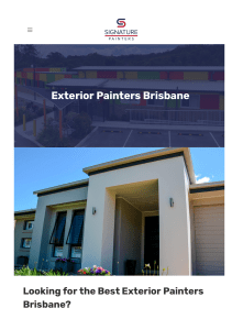 Exterior Painting Brisbane