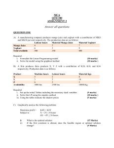 MCA QTD 300 May Assignment 2016