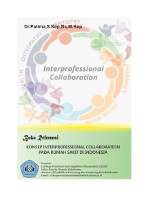 Buku Konsep  Interprofessional Collaboration