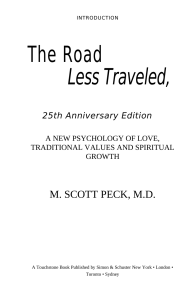 The Road Less Traveled M Scott Peck