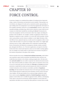 Chapter 10 Force Control   Robot Modeling and Con…