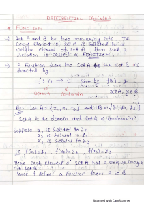 Chapter 2 ( Differential calculus)(Part-1)