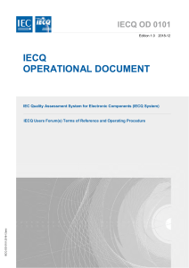 IECQ Operational Document: Users Forum Terms & Procedures