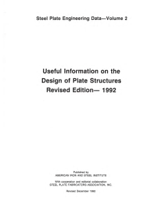 AISI Steel Plate Engineering Data-Volume 2