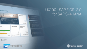 SAP Fiori 2.0 for S/4HANA: UX Design & Features