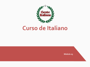 Módulo 03 - Curso Gente Italiana