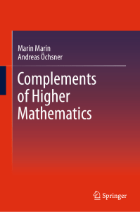 Complements of Higher Mathematics  