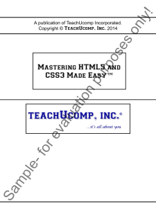 Mastering-HTML5-CSS3