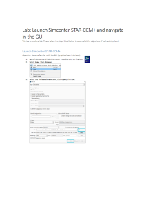Simcenter STAR-CCM+ Lab Guide