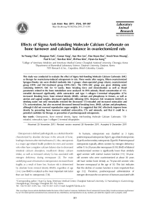 Effects of Sigma Anti-bonding Molecule Calcium Car (2)